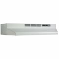 Almo 24-Inch White Convertible Under-Cabinet Range Hood with 230 CFM Blower F402401